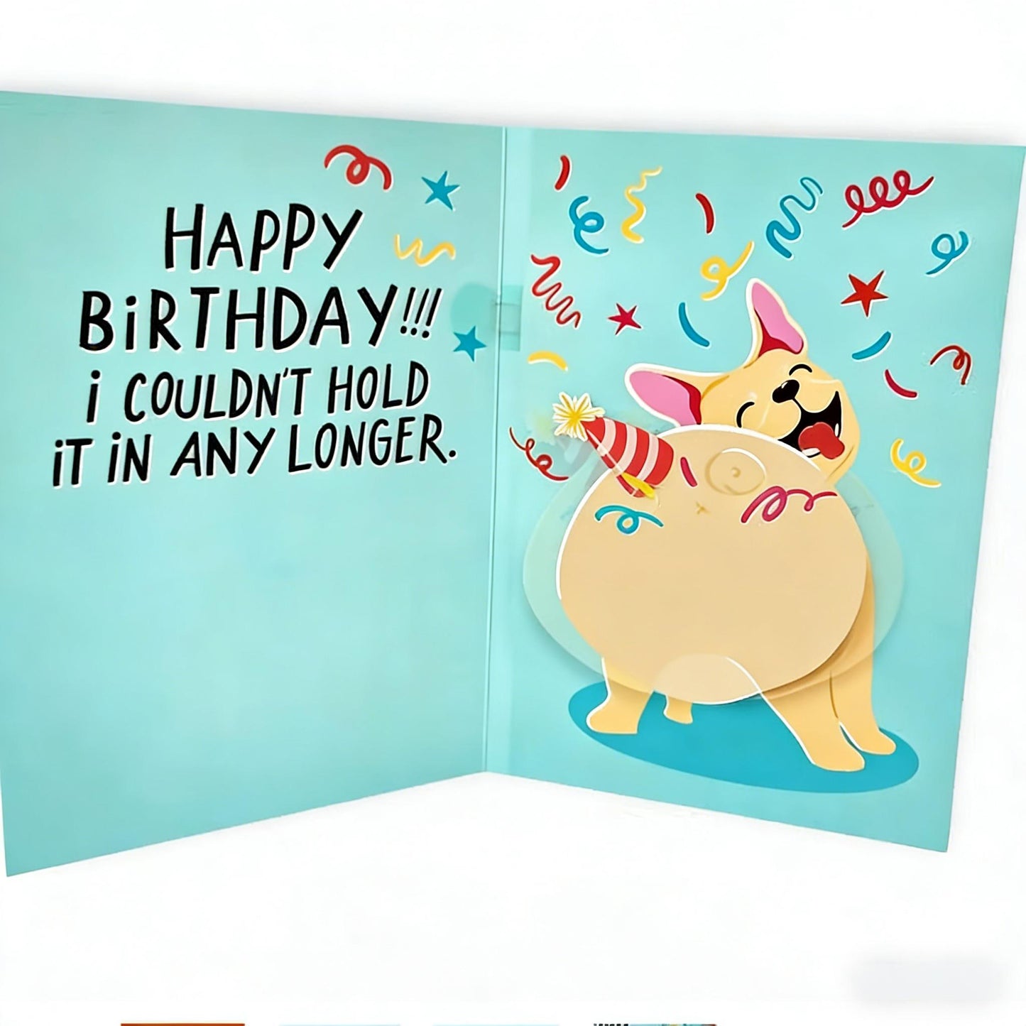 🏆Easter Hot Sale 49% OFF🎉🎂Farting Dog Birthday Card - Funny Birthday Card for Men Women Kids