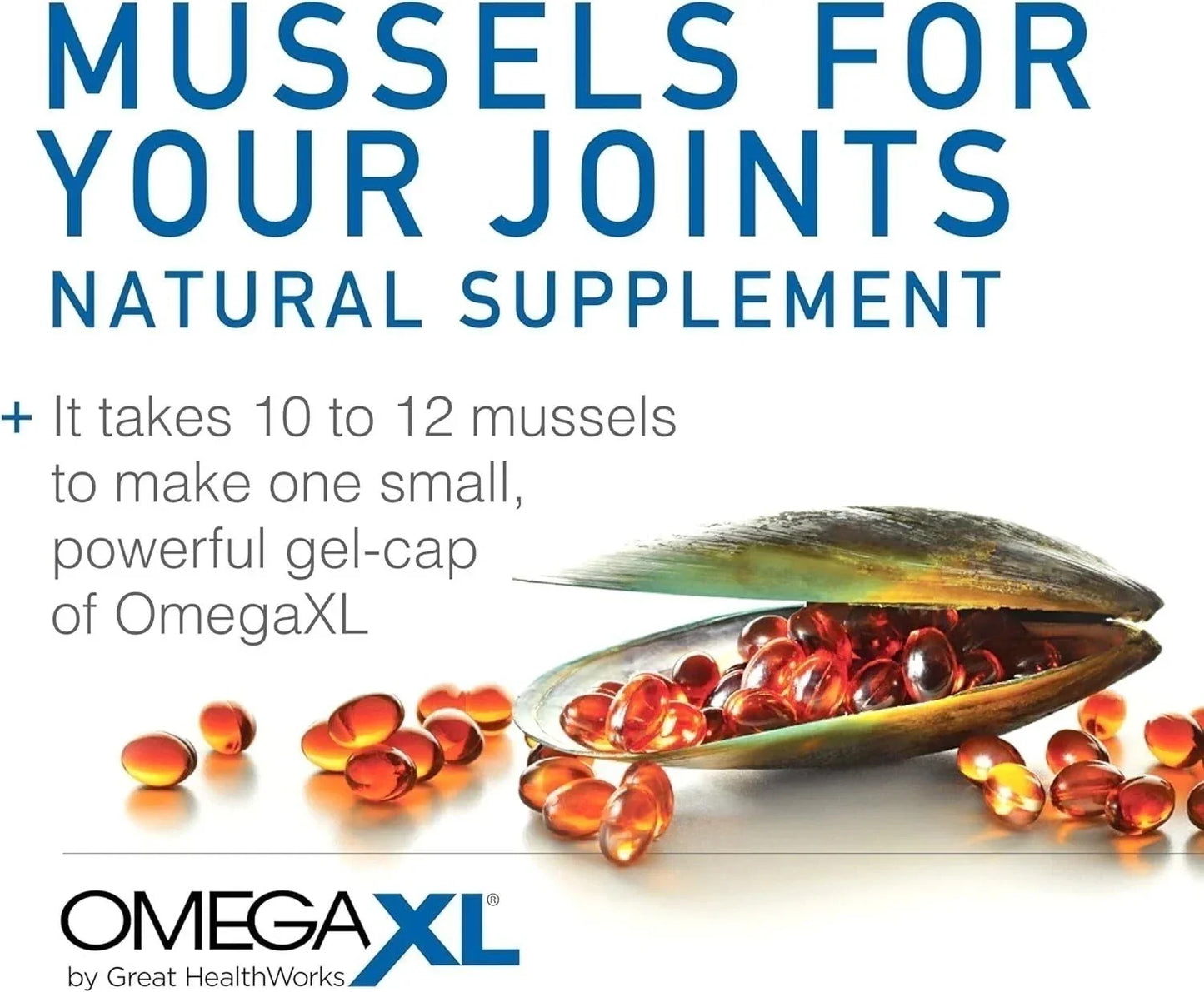 3pk Omega XL 120 Capsules Green Lipped Mussel Omega-3 Joint Relief New