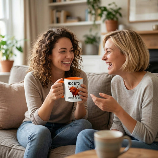 💥LAST DAY SALE 60% OFF⏰Moo Bitch Get Out The Way Highland Cow Mug