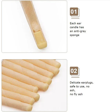Flared Beeswax Ear Candles