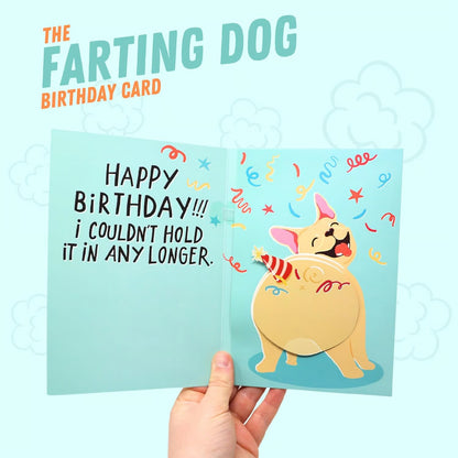 🏆Easter Hot Sale 49% OFF🎉🎂Farting Dog Birthday Card - Funny Birthday Card for Men Women Kids