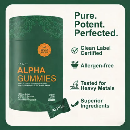 10-in-1 Shilajit Gummies (4000mg)|Tongkat Ali, Maca, 75% Fulvic Acid | Sugar-Free & Vegetarian.3