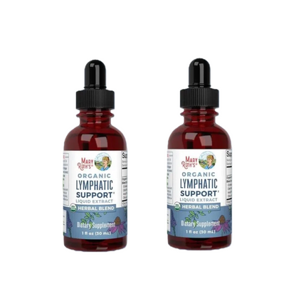 Organic Lymphatic Drainage Drops with Echinacea & Elderberry – Lymph Detox & Immune Support – 30ml Vegan