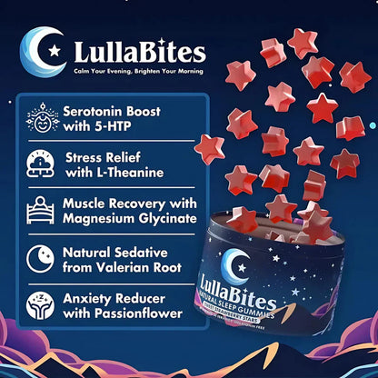 Sweet Strawberry Star Sleep Gummies Natural Melatonin & Herbal Sleep Blend Strawberry Sleep Gummies | Supports relaxation, improves sleep quality, and helps fall asleep faster 30 servings for adults seeking better sleep support
