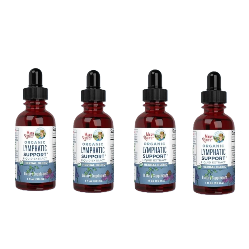 Organic Lymphatic Drainage Drops with Echinacea & Elderberry – Lymph Detox & Immune Support – 30ml Vegan