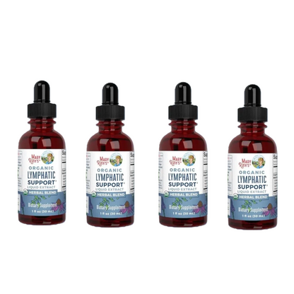 Organic Lymphatic Drainage Drops with Echinacea & Elderberry – Lymph Detox & Immune Support – 30ml Vegan