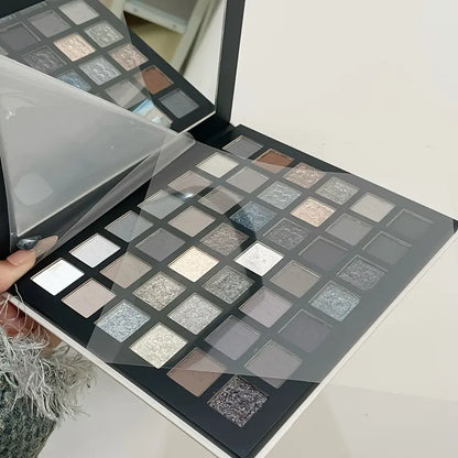 HERORANGE 42-Color Smoky Cosmetic Eyeshadow Palette - Matte, Shimmer, Glittery Eyeshadow; 24H Waterproof, Smudge-Proof, Highly Pigmented, Natural Blurring, Flawless Fine Powder No Fallout; Makeup Beauty Products for Halloween, Christmas Parties, Gifting,s