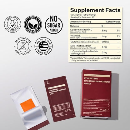 ESTHER FORMULA Liposomal Glutathione Strips (30 ct)