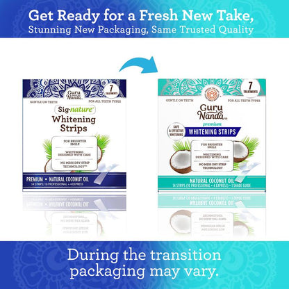 Teeth Whitening Strips - 7-Day Treatment with -Non-Slip Dry Technology for Comfort & Contact