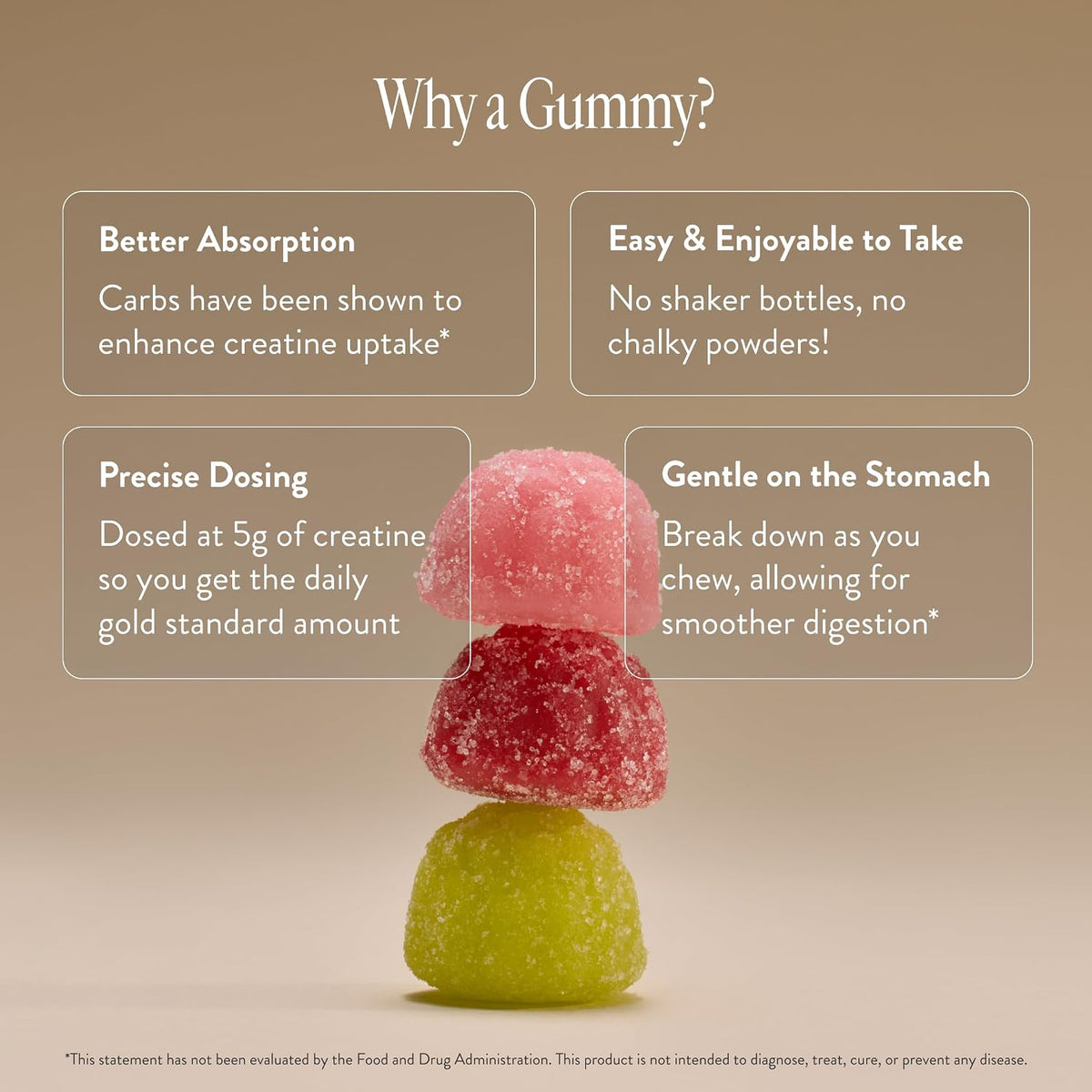 arrae Tone Variety Creatine Gummies | Assorted Sour Flavors (Watermelon, Green Apple, Mixed Berry)| Gut-Friendly Formula for Energy, Cognitive Health, Post-Workout Recovery