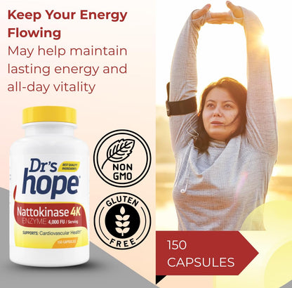 Nattokinase 4000 FU - 150 Vegan Capsules