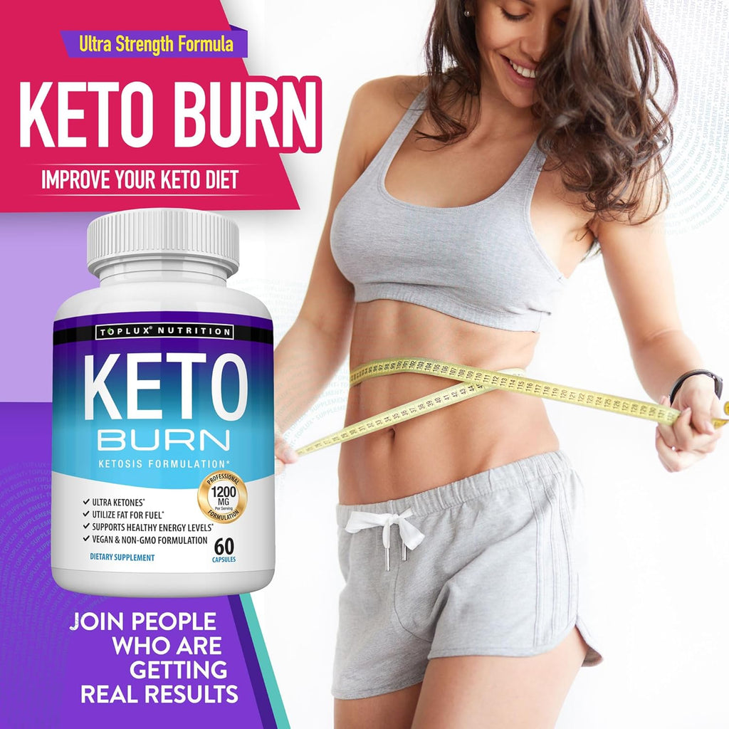 Keto Burn Pills Ketosis - 1200 Mg Ultra Advanced Natural Ketogenic Using Ketone Diet Support Energy Focus Men Women 60 Capsules-Shop