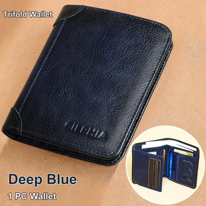 💖Genuine Leather RFID Wallet for Men🌹 Vintage Multi-Function ID & Card Holder(🔥Buy 2 Get EXTRA  10％ OFF)