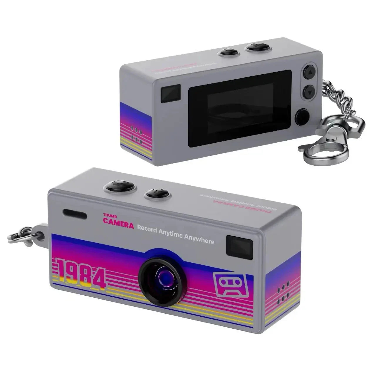 Magecam Digital Camera 0.96 Inch Keychain Camera Retro Support Memory Card 1080P