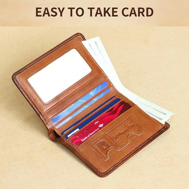 💖Genuine Leather RFID Wallet for Men🌹 Vintage Multi-Function ID & Card Holder(🔥Buy 2 Get EXTRA  10％ OFF)