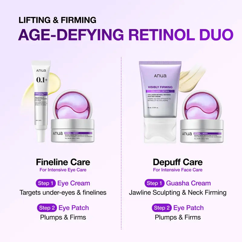 [Anua] Retinol Berry Revitalizing Eye Patch for Wrinkle and Dark Circles(60ea), 8Hour Plumping Effect in 10 Minutes, Fuller Looking & Lifted Skin, Hyal-Plumping Effect, Brightens Undereye by Antioxidant Berry Extracts, Relieves Puffiness with Caffeine