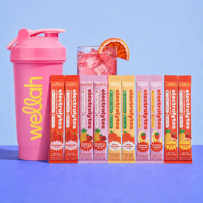 Electrolytes Sample Pack + Shaker Bottle | Hydration | Made With Coconut Water | Zero Sugar