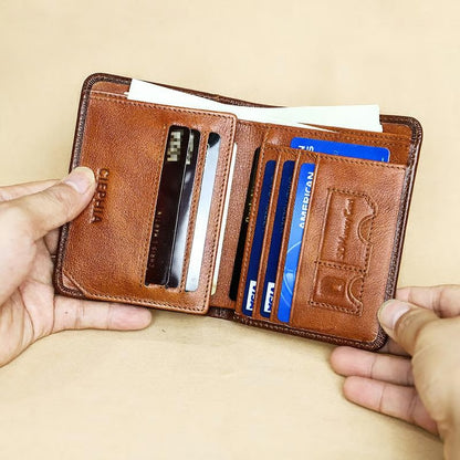 💖Genuine Leather RFID Wallet for Men🌹 Vintage Multi-Function ID & Card Holder(🔥Buy 2 Get EXTRA  10％ OFF)