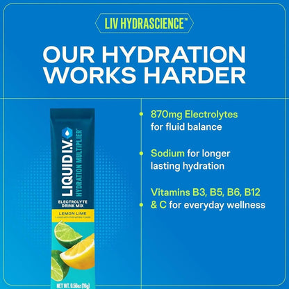 Limited Edition Blood Orange Hydration Multiplier | Hydration Powder Packets | Electrolyte Powder Drink Mix | Convenient Single-Serving Sticks | 8 Vitamins & Nutrients | 1 Pack (16 Servings)