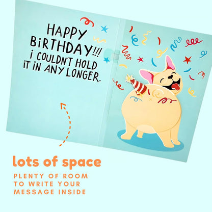 🏆Easter Hot Sale 49% OFF🎉🎂Farting Dog Birthday Card - Funny Birthday Card for Men Women Kids