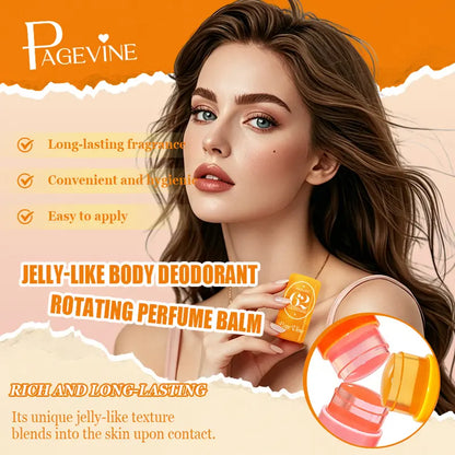 3-Piece Jelly Perfume Balm Set, Portable Solid Body Fragrance Stick for Women, 3 Signature Scents, Smooth Non-Sticky Balm Texture, Travel-Friendly Scented Balm.#backtoschool