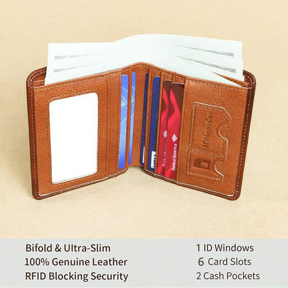 💖Genuine Leather RFID Wallet for Men🌹 Vintage Multi-Function ID & Card Holder(🔥Buy 2 Get EXTRA  10％ OFF)