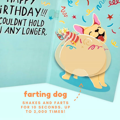 🏆Easter Hot Sale 49% OFF🎉🎂Farting Dog Birthday Card - Funny Birthday Card for Men Women Kids