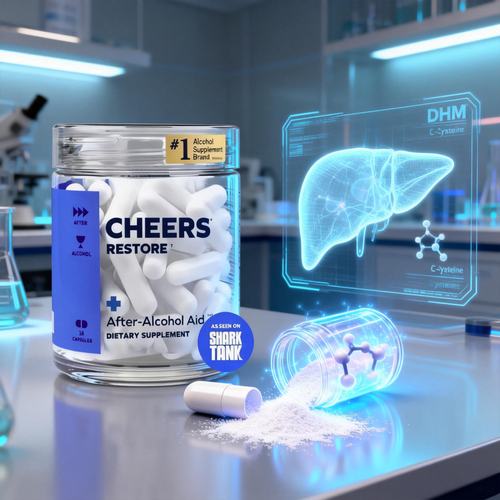 Cheers Restore | Supplement with DHM + L-Cysteine | Feel Better After Drinking & Support Your Liver | 12 Doses