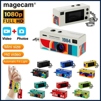 Magecam Digital Camera 0.96 Inch Keychain Camera Retro Support Memory Card 1080P