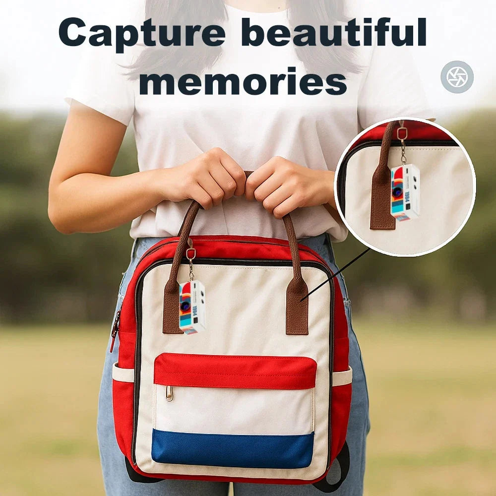 Magecam Digital Camera 0.96 Inch Keychain Camera Retro Support Memory Card 1080P