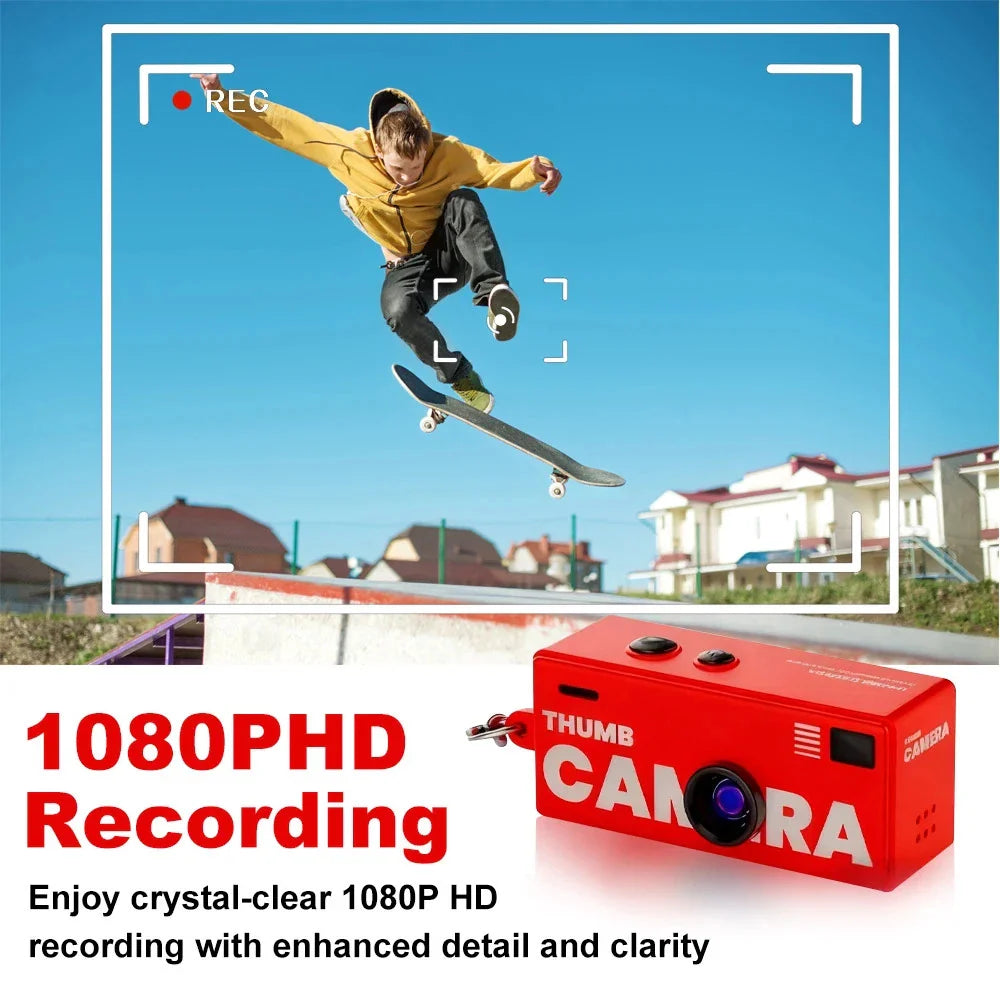 Magecam Digital Camera 0.96 Inch Keychain Camera Retro Support Memory Card 1080P