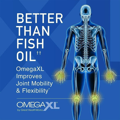 3pk Omega XL 120 Capsules Green Lipped Mussel Omega-3 Joint Relief New