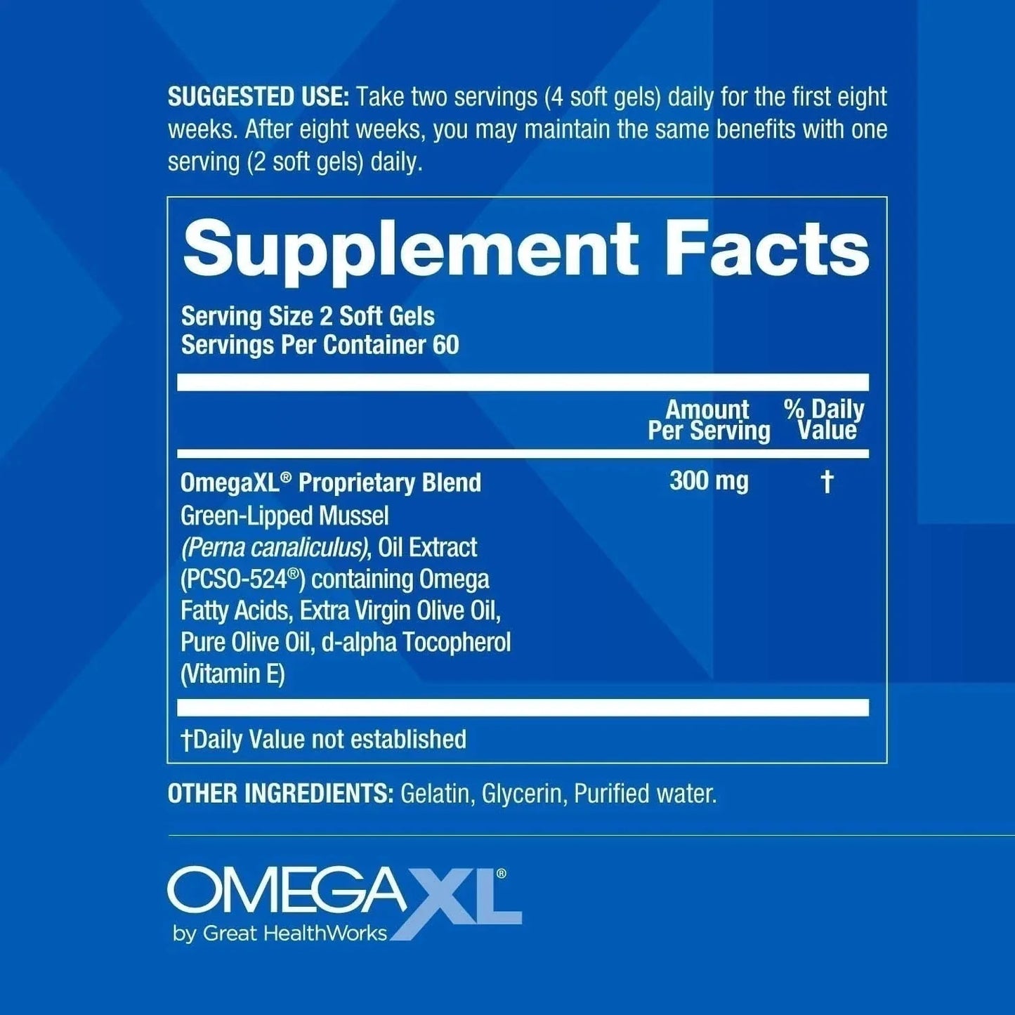 3pk Omega XL 120 Capsules Green Lipped Mussel Omega-3 Joint Relief New
